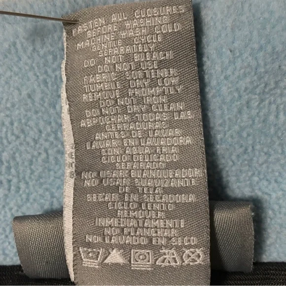 Free country full zip soft shell Jacket blue & Grey LG - Picture 9 of 14